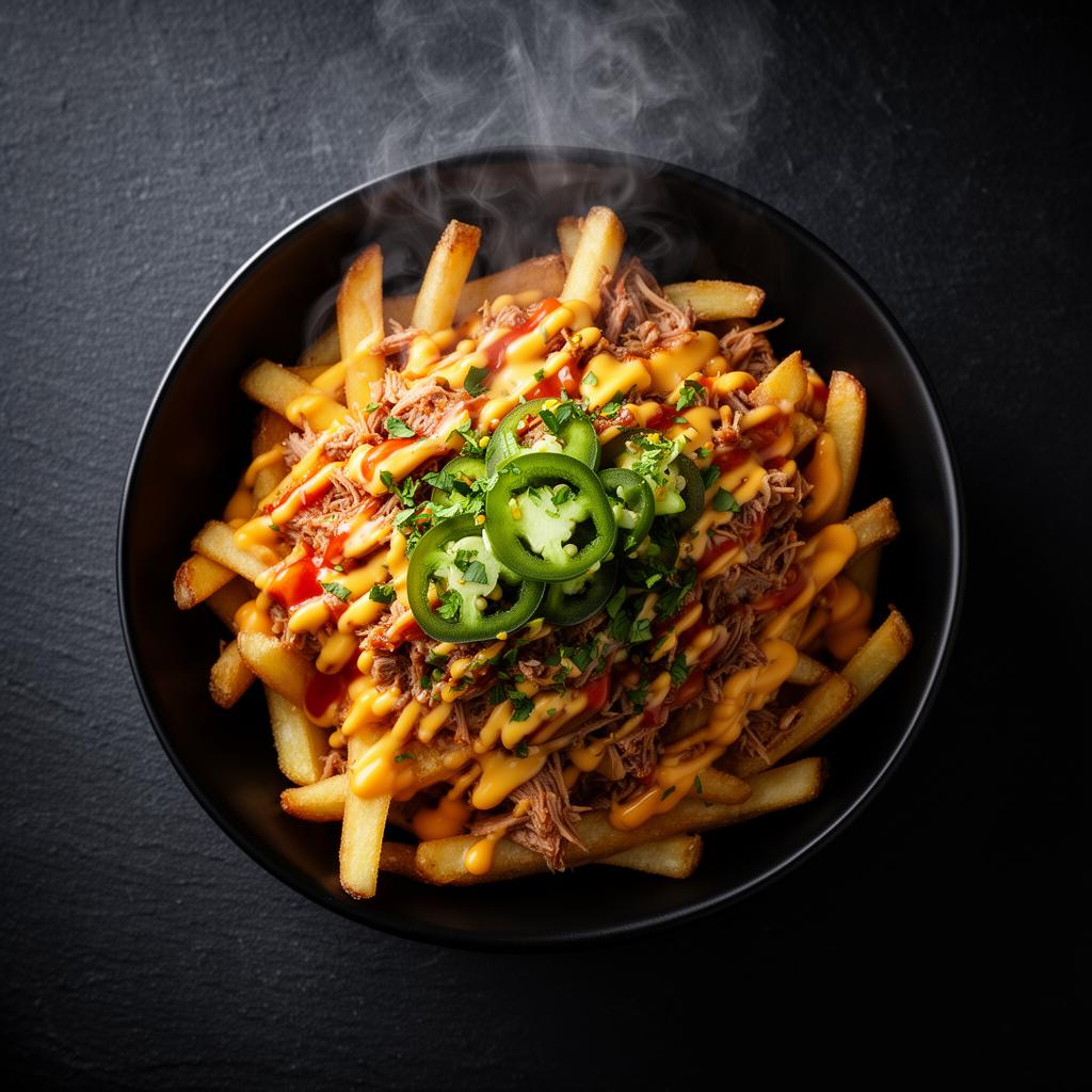 Loaded fries bij JP Lunch & Frietjes Oss